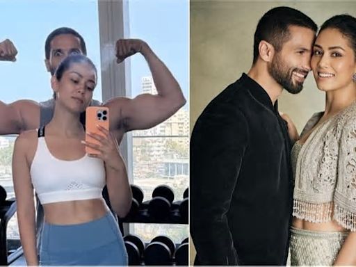 Shahid Kapoor 'completes' Mira Rajput's quirky gym selfie. See pic