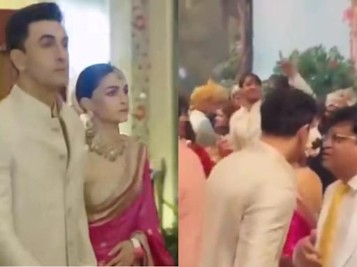 Ranbir Kapoor politely accepts wedding guest’s business card in the middle of Anant Ambani’s baraat, actor’s bemused reaction goes viral. Watch