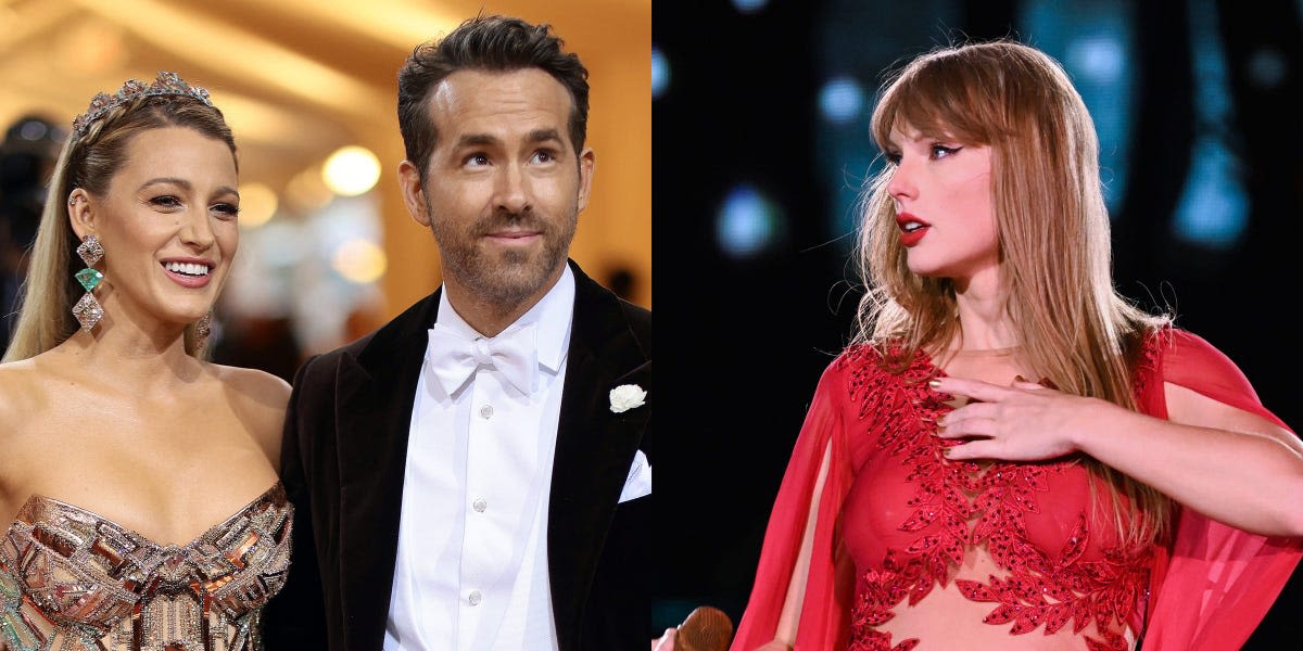 Taylor Swift subtly let slip she's the godmother of Ryan Reynolds and Blake Lively's kids while praising the new 'Deadpool' movie