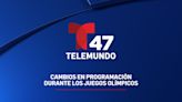 Cambios de programación de Telemundo 47 por los Juegos Olímpicos de París