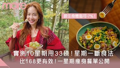 附餐單︳實測10星期甩15kg、體脂降7%！日本大熱瘦身法「星期一斷食法」 ｜SundayMore