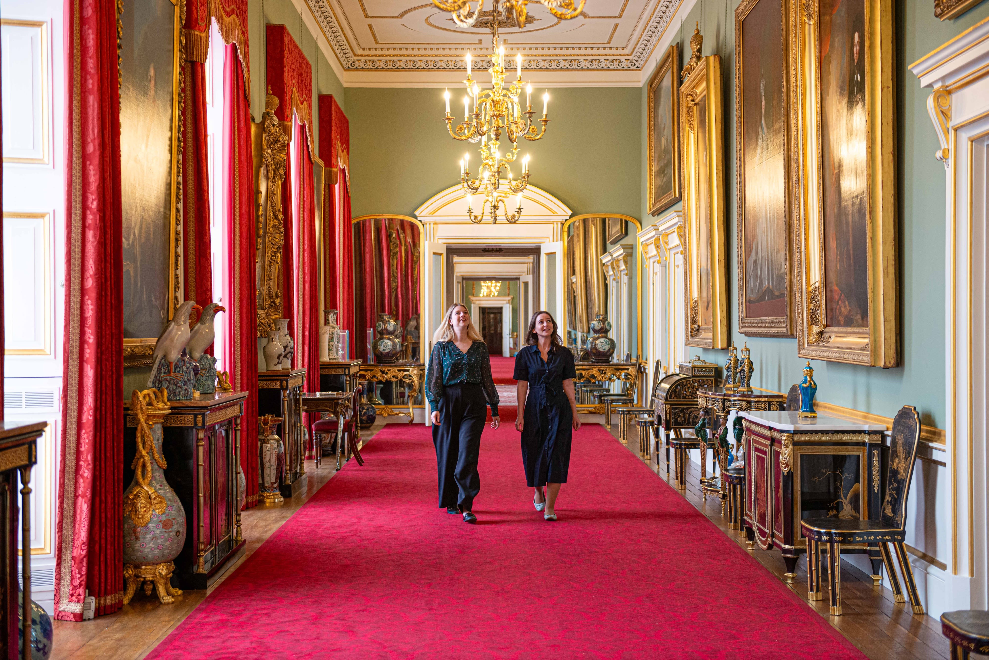 Buckingham Palace’s East Wing (the one with the balcony) opens to the public