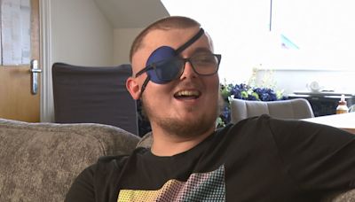 Young man with brain tumour vows to spend last days making others happy | ITV News