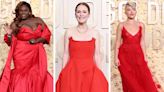 Red Was the Standout Color Trend of the 2024 Golden Globes