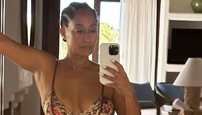 Tracee Ellis Ross just posted a topless pic while she enjoys dreamy solo trip