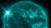 Sun unleashes massive X2-class solar flare during geomagnetic storm watch (video)