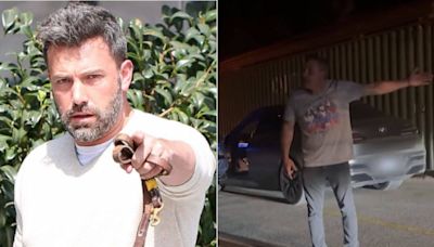 Ben Affleck discute e toma celular de paparazzo na porta de sua casa com Jennifer Lopez