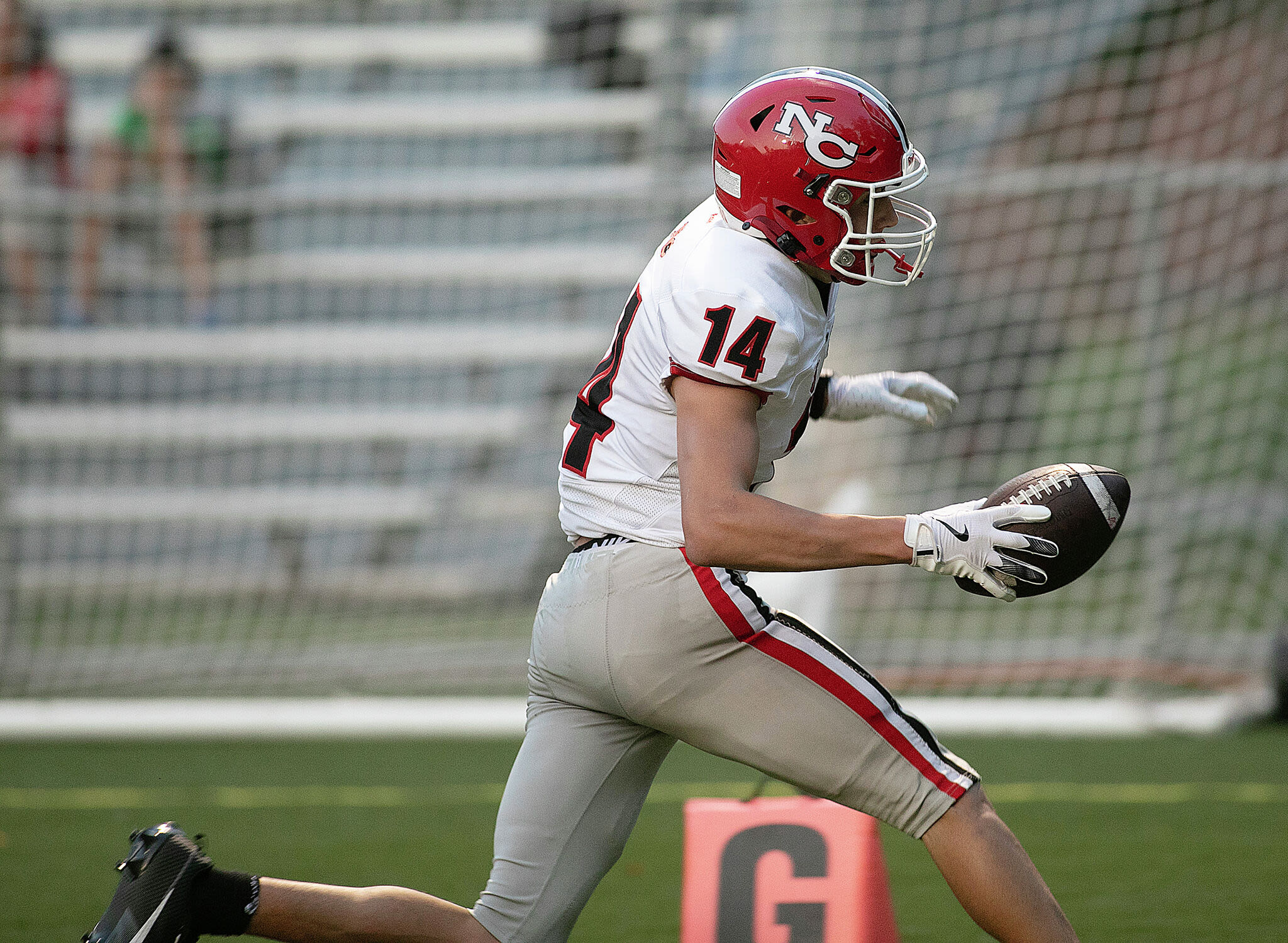 New Canaan wide receiver's epic opening night in CT football fueled by preseason chatter, offseason prep