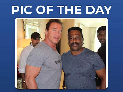 ETimes Pic of the Day: When Arnold Schwarzenegger gave THIS body building advice to Abu Salim | Malayalam Movie News - Times of India