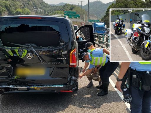 屯門公路疑遭兩警電單車撞 輕型貨車司機入稟區院索償
