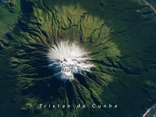 Nasa shares bird's-eye view of world's most inhabited island - Tristan da Cunha - Times of India