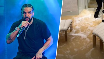 Drake shares video of his flooded Toronto mansion