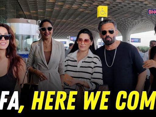 Madhuri Dixit, Suniel Shetty, Disha Patani & More Depart For Abu Dhabi To Attend IFFA 2024 | WATCH - News18