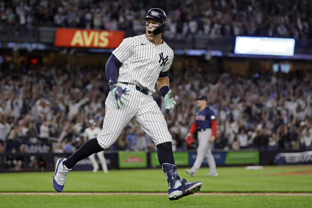 Aaron Judge ends home run drought in grand fashion as Yankees slam Red Sox