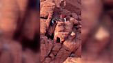 Visitors caught on camera damaging rock formations at a Nevada recreation site