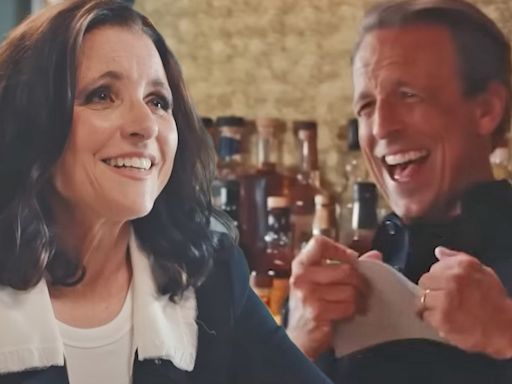 Julia Louis-Dreyfus Survives 'Day Drinking' with Seth Meyers: 'Stupidest Show I've Ever Done'