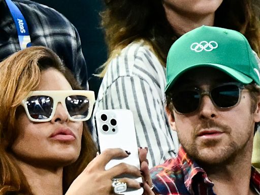 Ryan Gosling and Eva Mendes make rare public appearance together at Paris Olympics