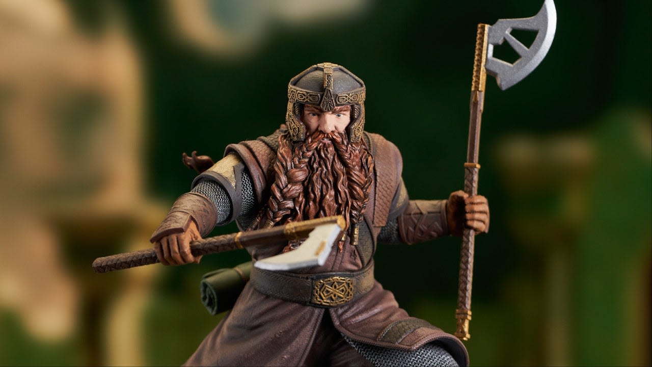 Lord of the Rings: This Epic Gimli Statue Is Ready to Hunt Some Orc - IGN