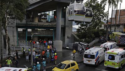 Un muerto y 20 heridos deja la caída de una cabina del sistema de teleféricos en Medellín
