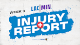 Wednesday’s injury report for Chargers ahead of matchup vs. Vikings