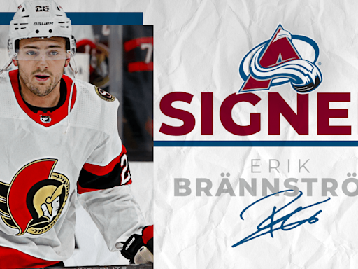 Avalanche Sign Erik Brannstrom | Colorado Avalanche