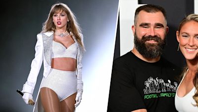 Jason Kelce explains why he was 'literally tearing up' while attending 'Eras Tour' with wife Kylie
