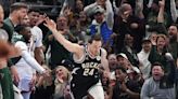 Pat Connaughton and his Bucks teammates have fun recreating famous Wilt Chamberlain photo after record 3-point playoff game