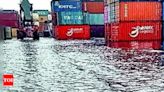 Heavy rain harming exim ops, cargo piles up at ports | Ahmedabad News - Times of India