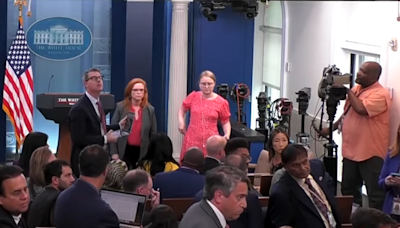 Karine Jean-Pierre halts White House press briefing when woman faints
