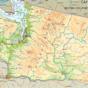 washington State Geography Map