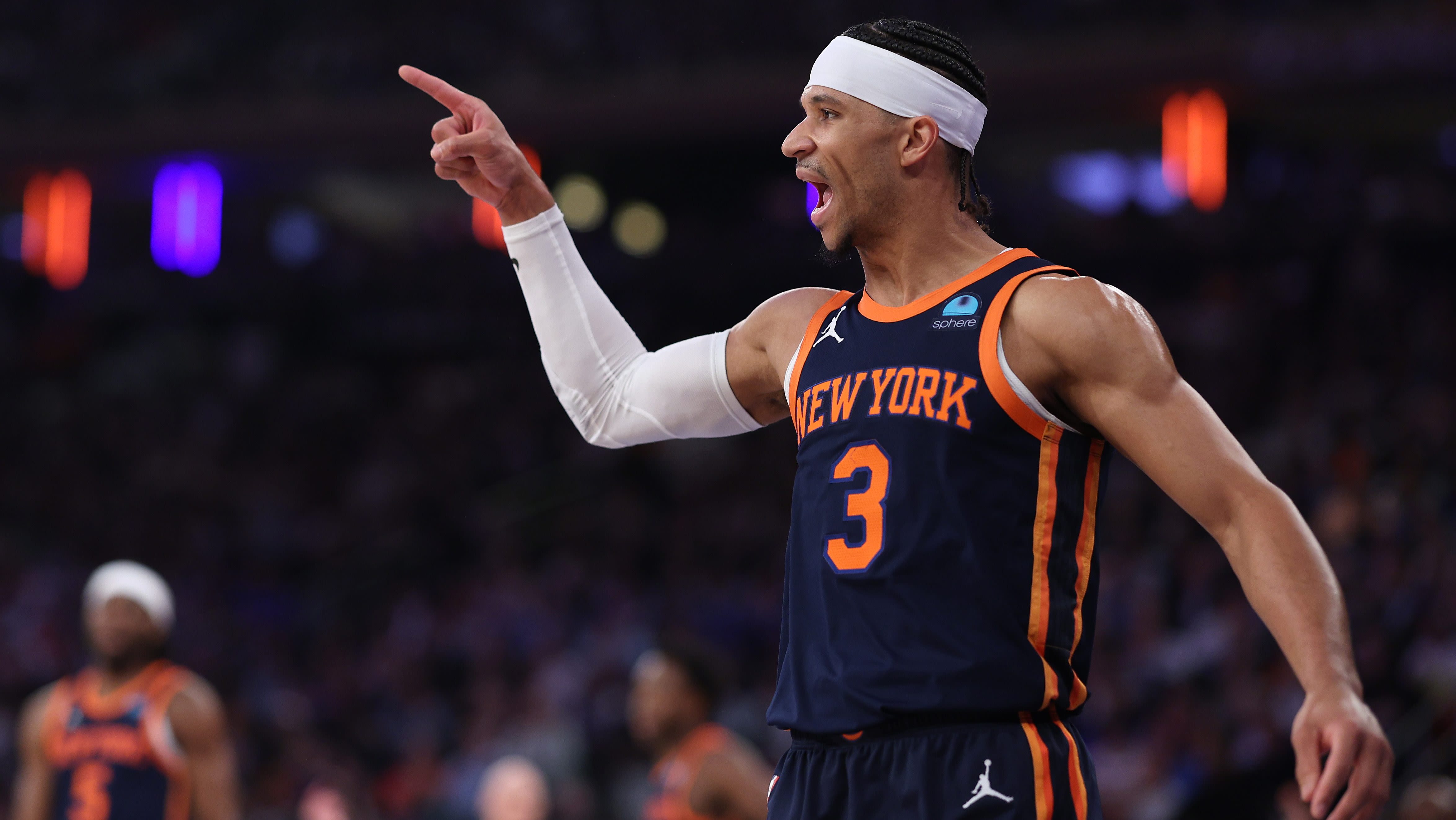 Knicks’ Josh Hart Reacts After Playing 48 Minutes Again in Game 2