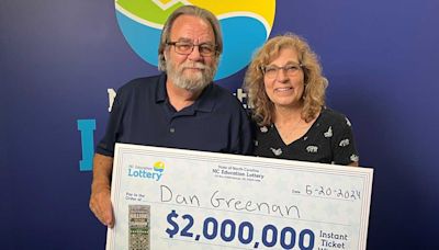 North Carolina man plans to travel to Hawaii and the Grand Canyon after winning $2 million in scratch