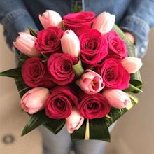 Tulips And Roses Wedding Bouquet | Tulips Flower