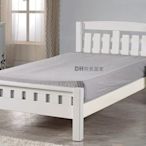 【DH】貨號DH037《安娜》3.5尺精製白色實木單人床架˙質感一流˙潔白設計˙主要地區免運