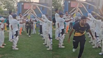 ... Receives Guard Of Honour From Young Cricketers At Cricket Academy In Chandigarh After T20 WC 2024 Triumph