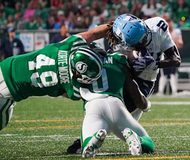 Unbeaten Saskatchewan Roughriders hot streak continues with 30-23 victory over Toronto Argonauts