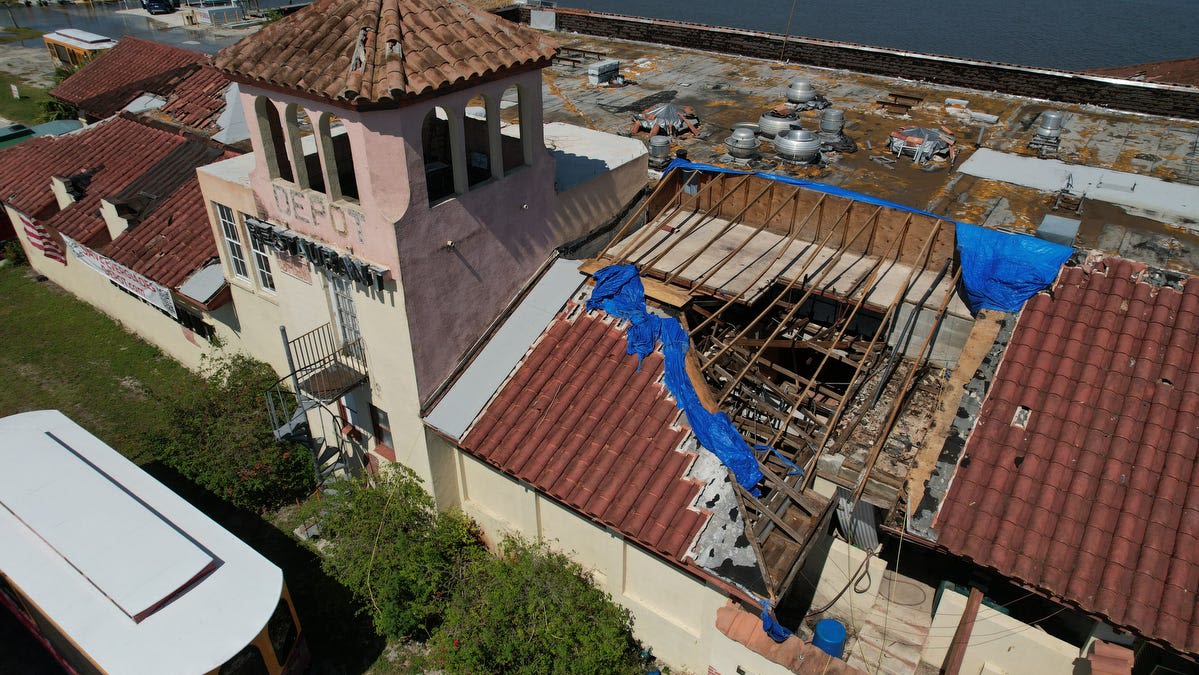 PHOTOS: Aerial views of the old Railroad Depot in Everglades City