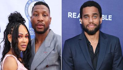 Meagan Good slams viral clip of Michael Ealy seemingly ignoring her boyfriend Jonathan Majors