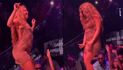 Hombre graba debajo del vestido de Shakira y así reaccionó [VIDEO]