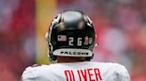 Watch: Falcons CB Isaiah Oliver picks off Jimmy Garoppolo