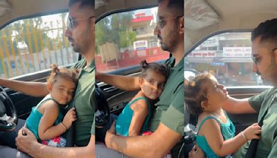 WATCH | Man Drives With Daughter Seated On Lap, Internet Schools Him