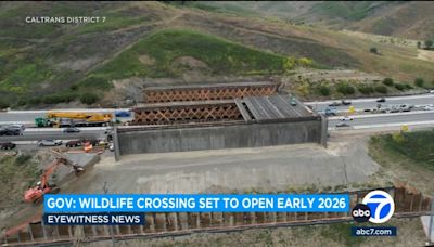 Wildlife crossing in Agoura Hills on track to open by early 2026