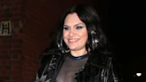 Pregnant Jessie J shows off baby bump in shimmering see-through outfit