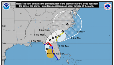 Tropical Storm Debby now expected to slam Florida’s Big Bend as a Category 1 hurricane