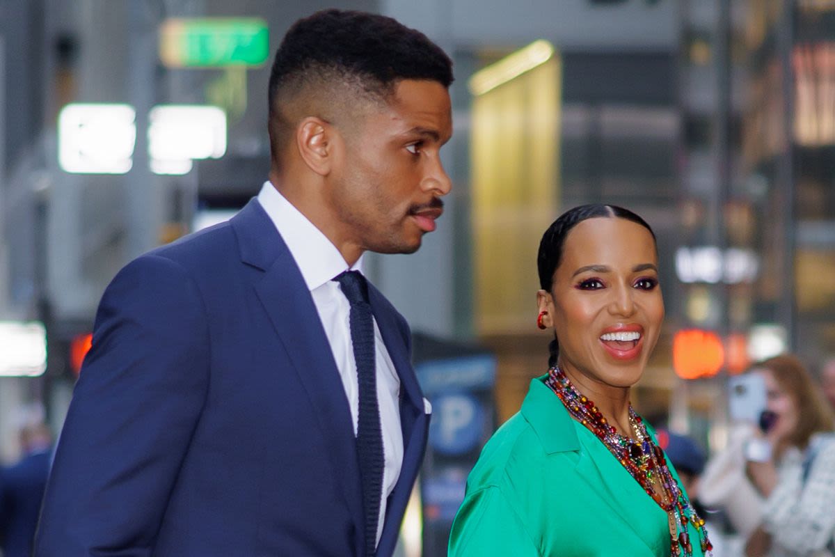 Kerry Washington Steps Out with Husband Nnamdi Asomugha for Ralph Lauren Fashion Show