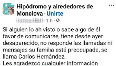 Falsa desaparición de policía alarma a Monclova