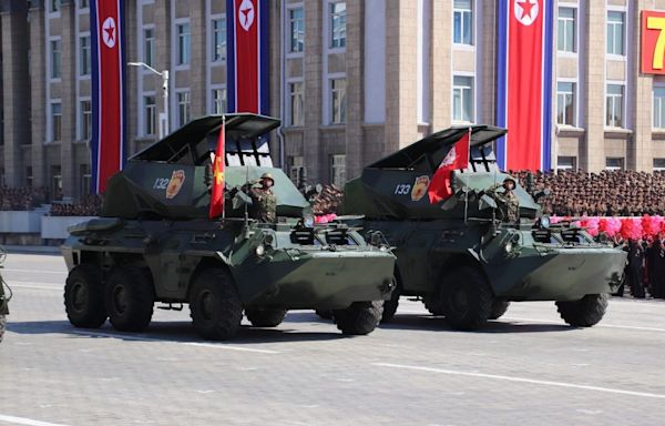 A North Korean anti-tank missile vehicle appears to be operating near Ukraine. It may be the 1st armored vehicle Pyongyang has sent Russia.