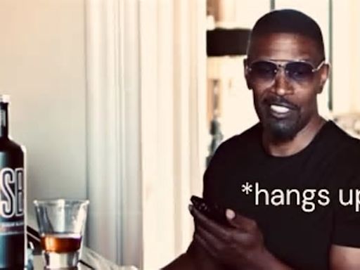 Jamie Foxx, 56, proves he is back to top health as he enjoys a big shot of whisky at his piano... after his mystery illness is STILL not explained