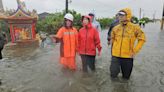 屏東暴雨多處積淹水 周春米視察 (圖)