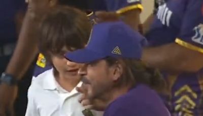 Viral Video: Shah Rukh Khan Gets Scolded By Son Abram During KKR Match For Teasing Him; Watch